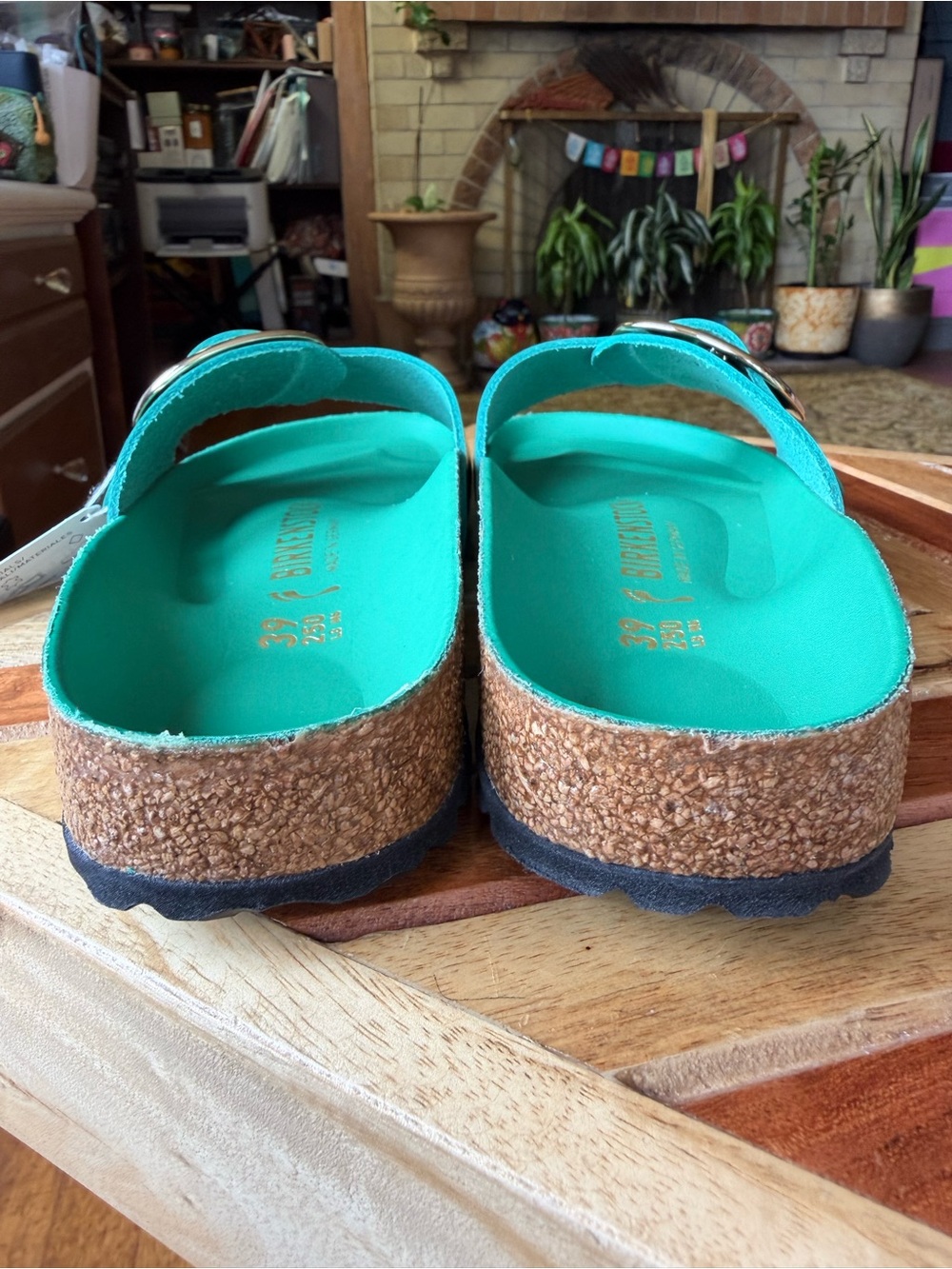 Birkenstock Madrid Big Buckle Digital Green NWT $150 - Picture 13 of 15